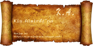 Kis Almiréna névjegykártya